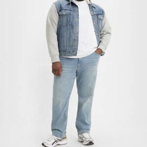 Levi's 541 Big & Tall 52x32 Athletic Taper Fit Jeans Denim Light Wash Plus Size
